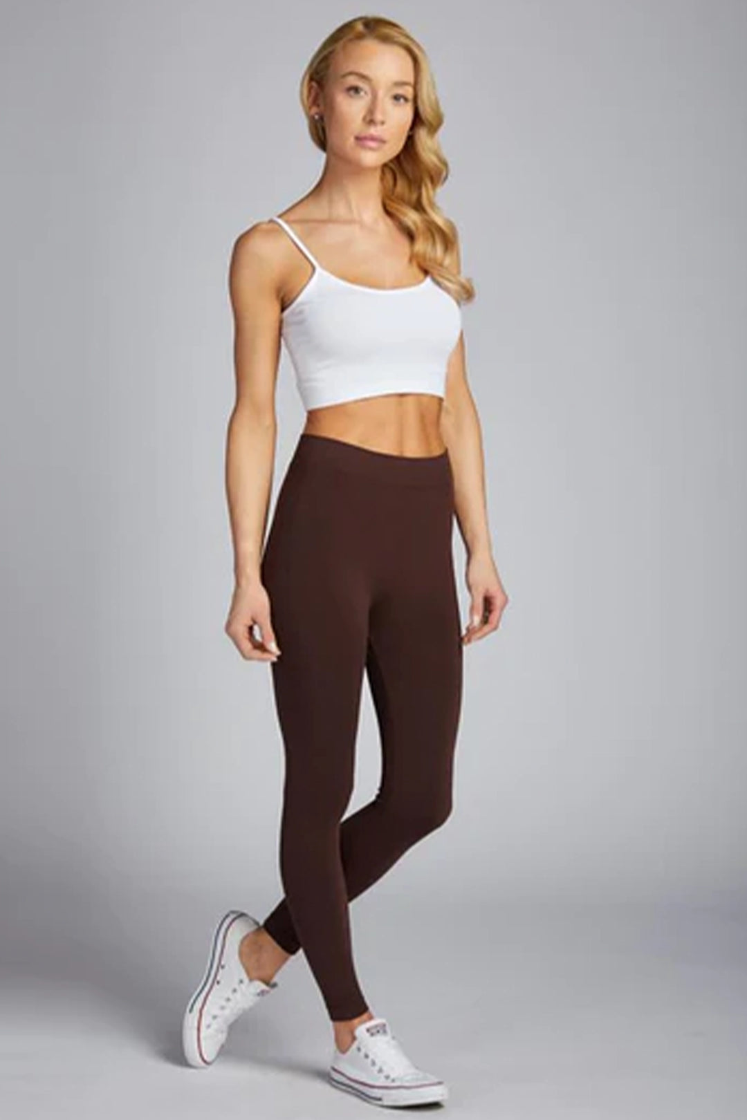 They feature soft, breathable heathered fabric, a pull-on elastic waistband and present a seamless style when layered.