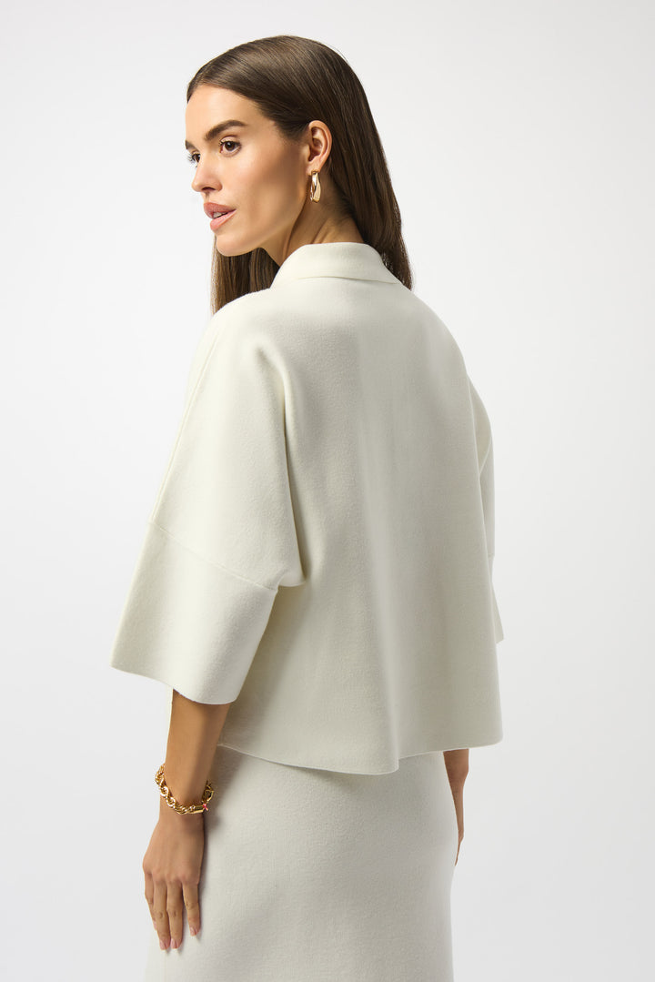 COLLARED TOP WITH GOLD BUTTONS