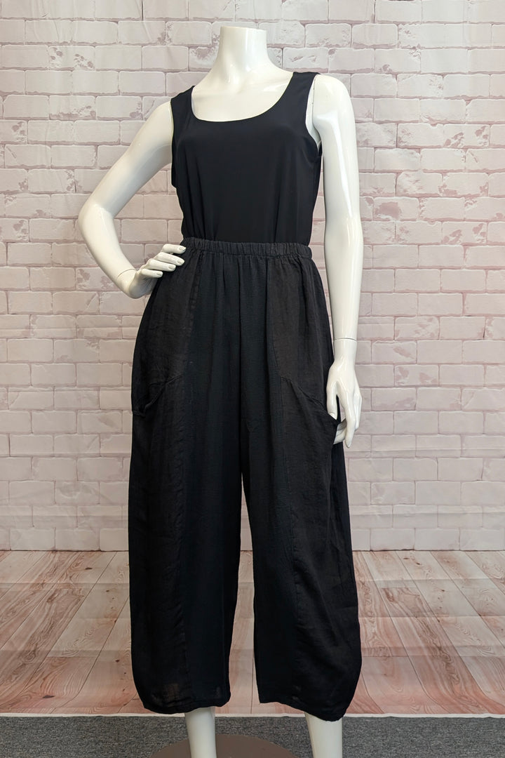 CROP PANT WITH POCKETS