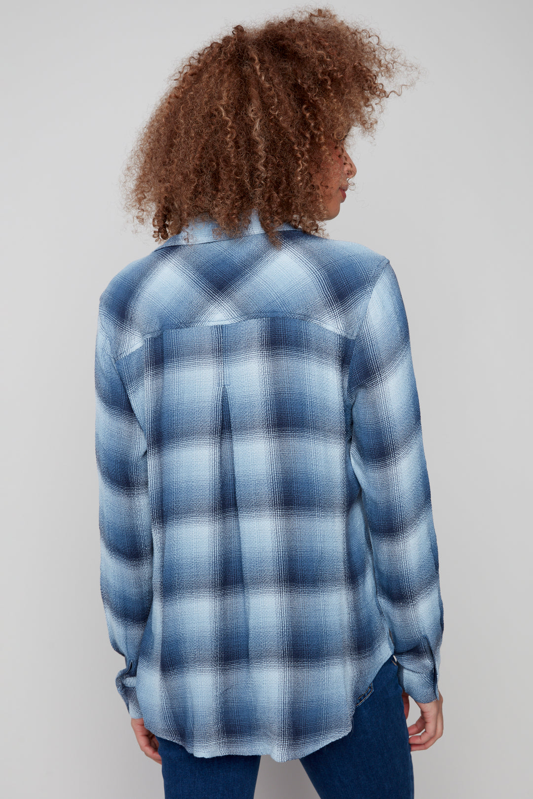 DENIM PLAID SHIRT