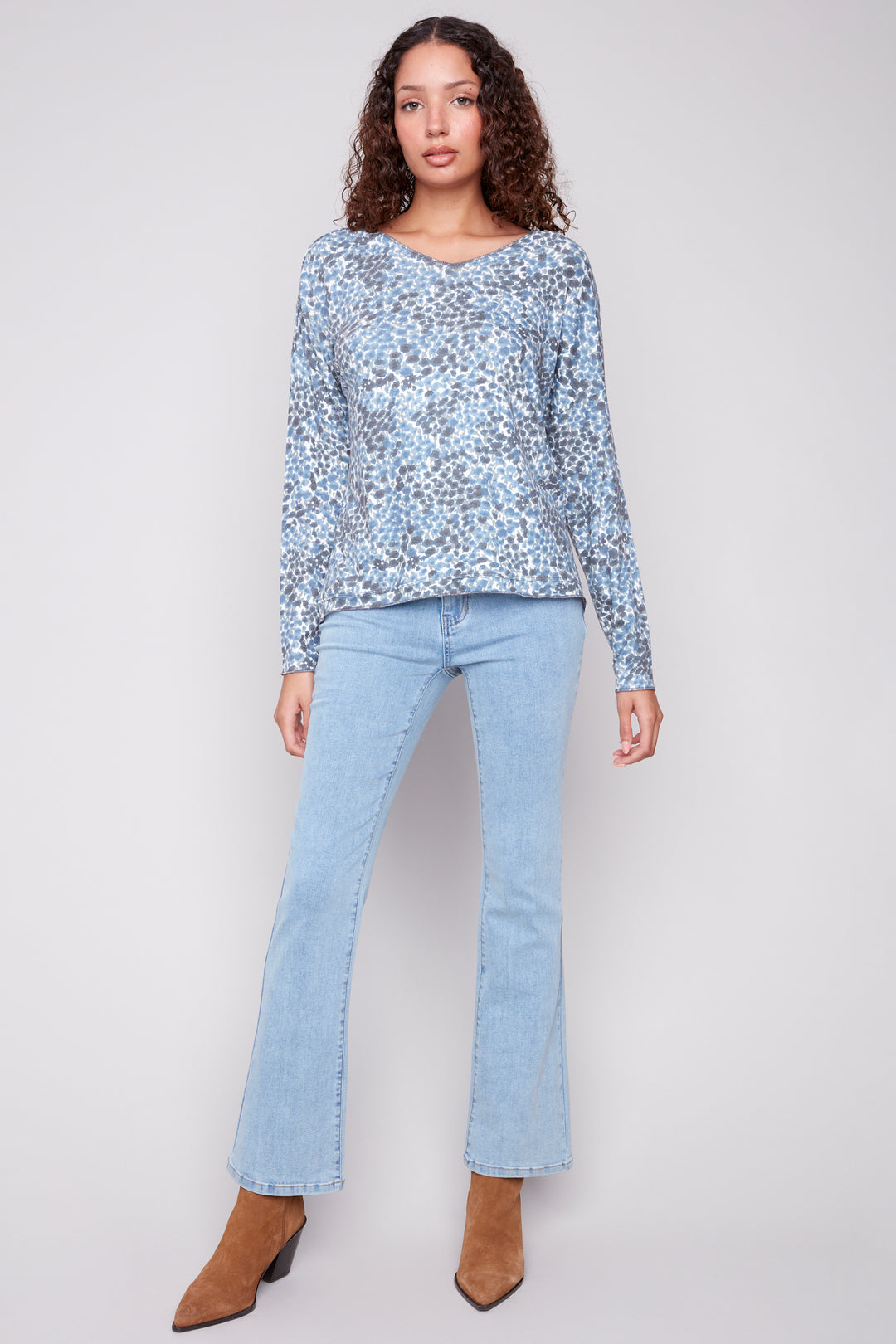 DITSY PRINTED LS TOP