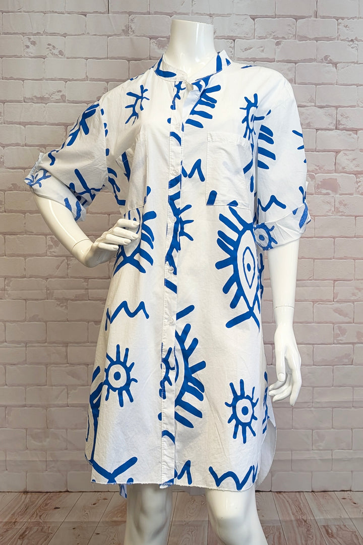 FIN & FLARE MOTIF TUNIC BLOUSE