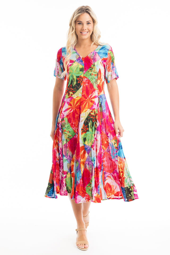 JOZANI SS GODET DRESS