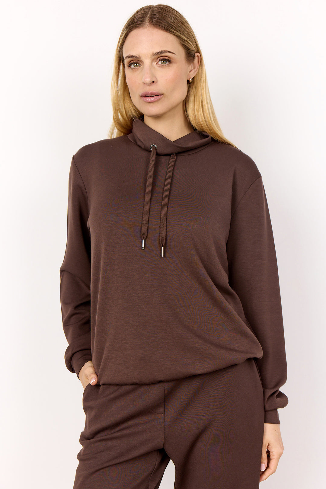 LS DRAWSTRING NECK TOP