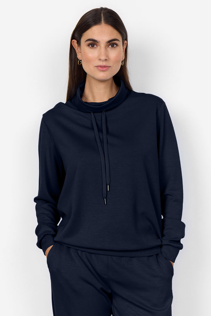 LS DRAWSTRING NECK TOP