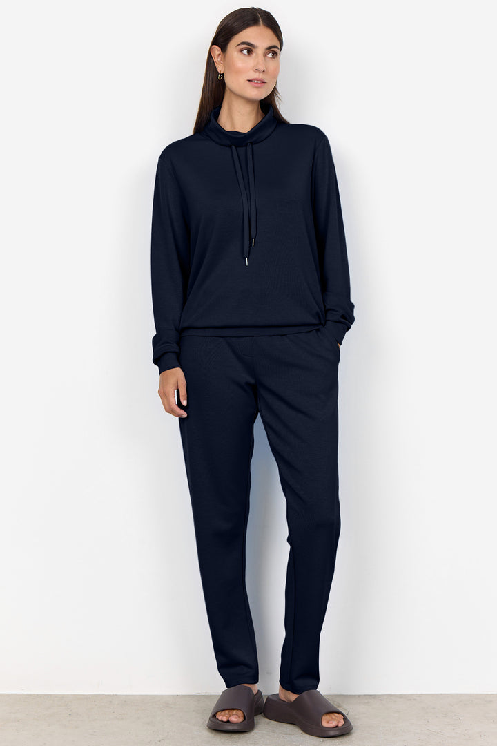 LS DRAWSTRING NECK TOP