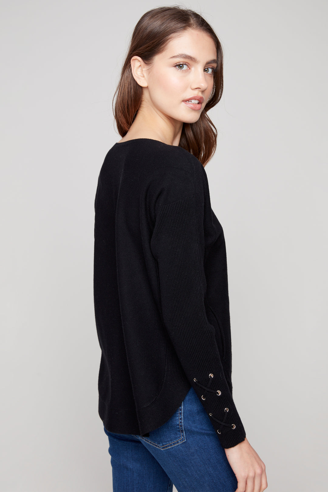 LS LACE UP CUFF TOP