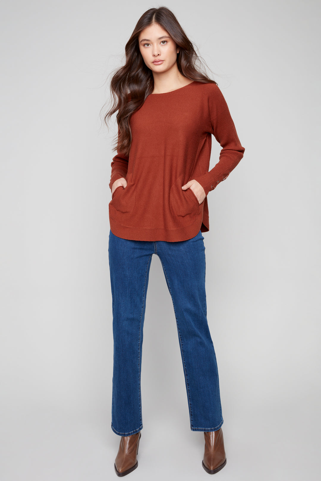 LS LACE UP CUFF TOP