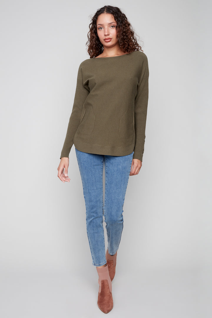 LS LACE UP CUFF TOP