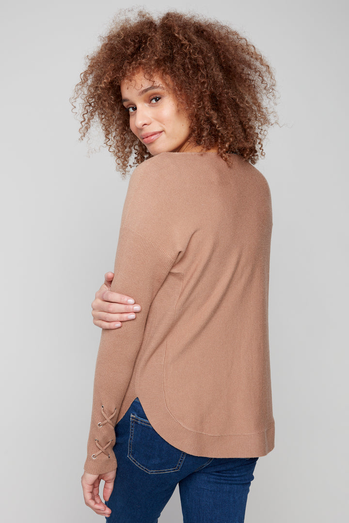 LS LACE UP CUFF TOP