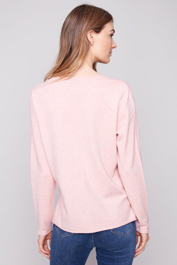 LS V-NECK TOP
