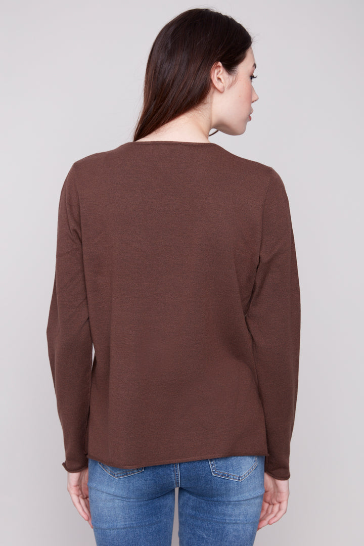 LS V-NECK TOP