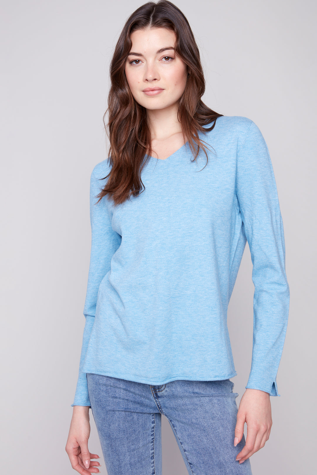 LS V-NECK TOP