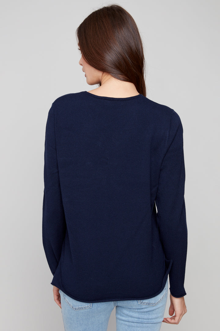 LS V-NECK TOP