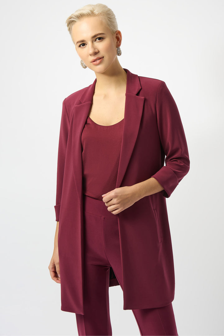 OPEN FRONT LONG BLAZER