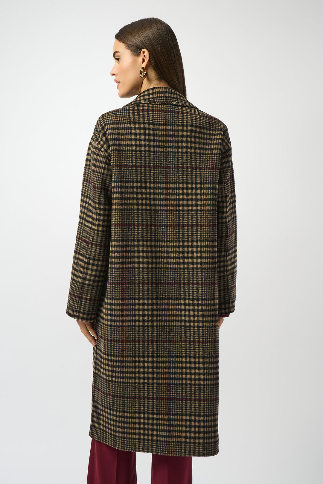WOOL PLAID COAT