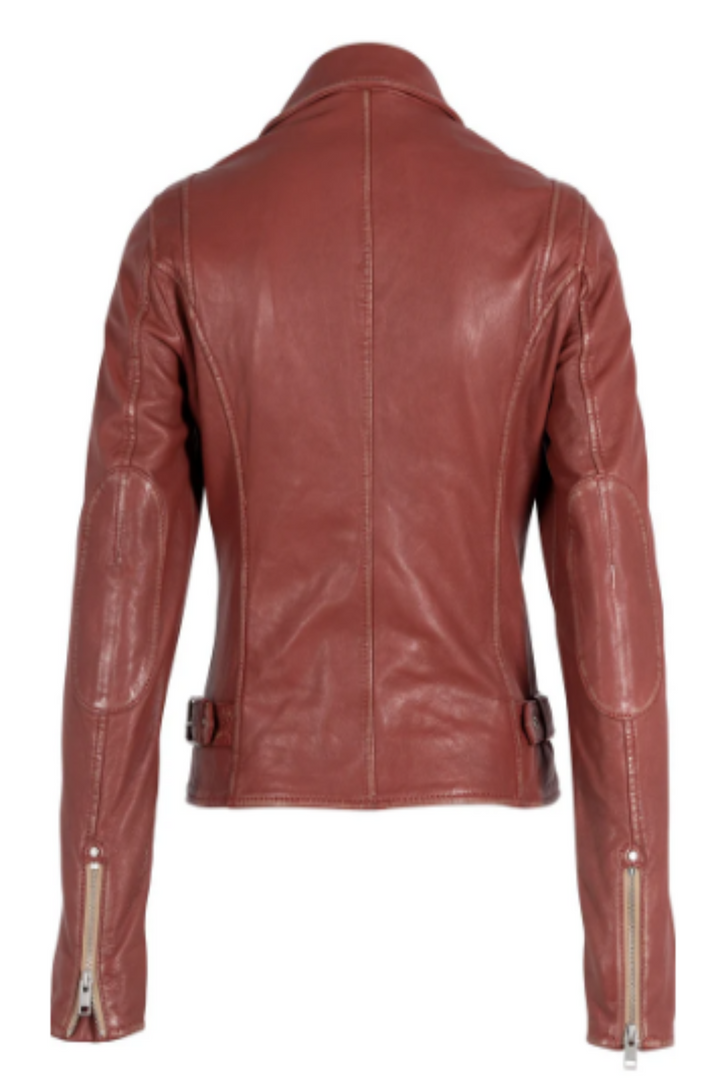 REAL LEATHER MOTO JACKET