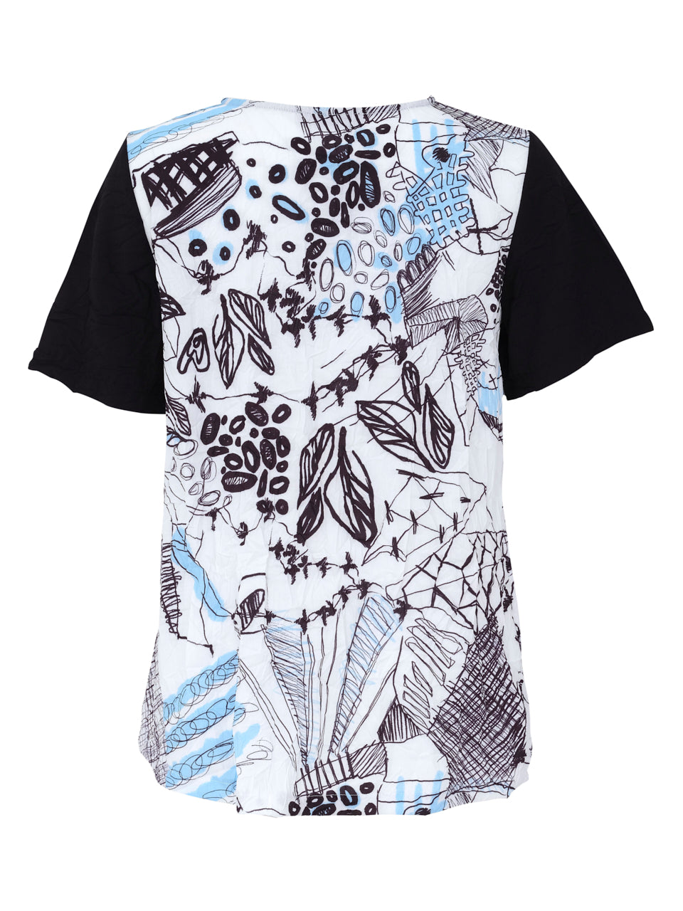 Ever Sassy Spring 2023 women's casual short sleeve printed t-shirt top - back