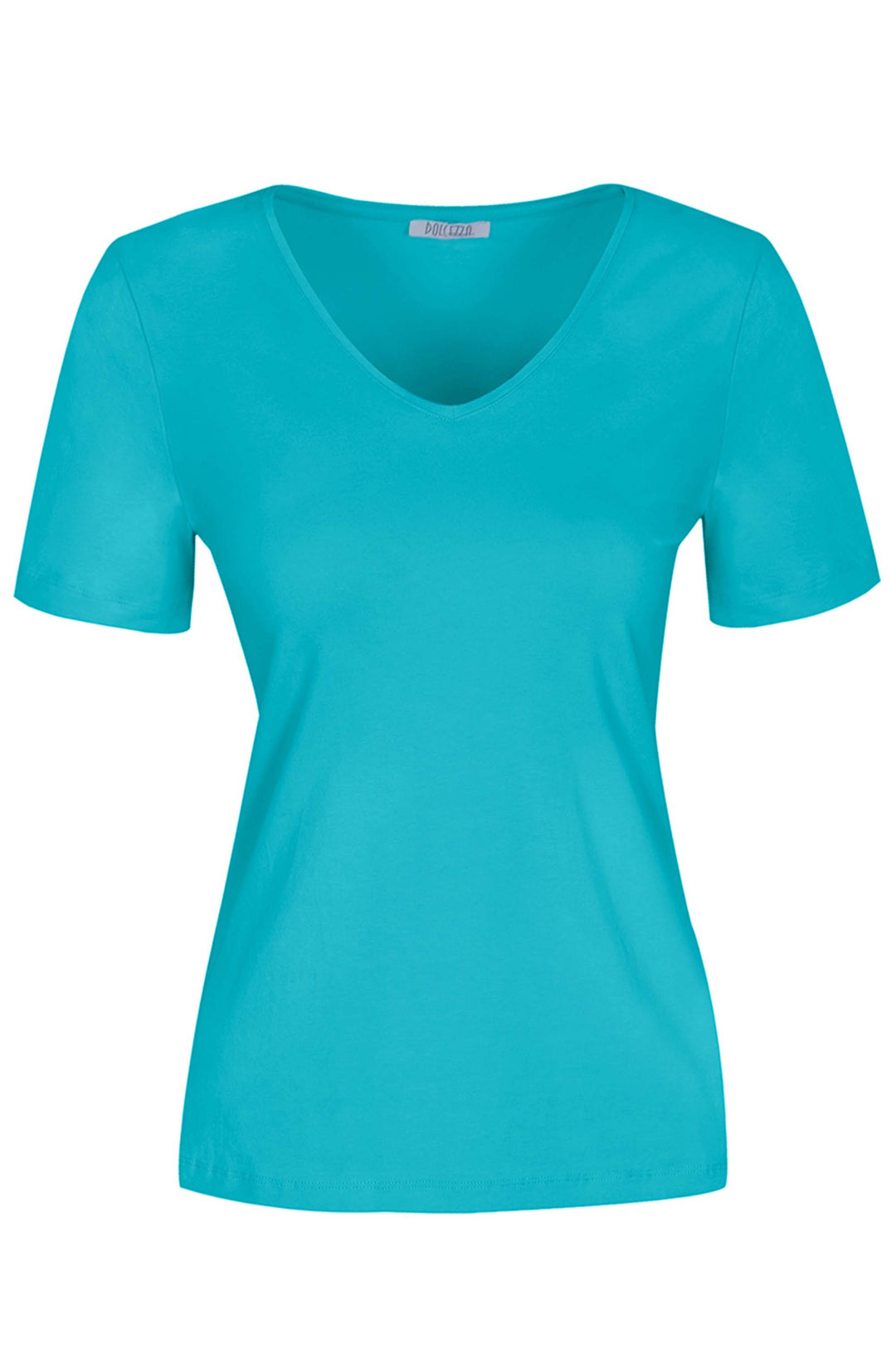 T-shirt basique en coton à col en V